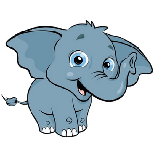 Cute elephant baby elephant clipart outline free clipart images