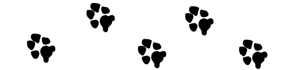 Dog paw printable paw print stencil clipart image