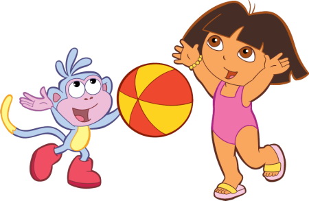 Dora beach clipart