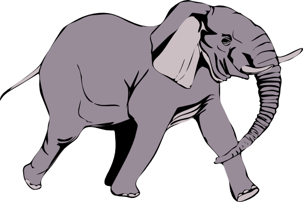 Elephant clip art 5 clipartset