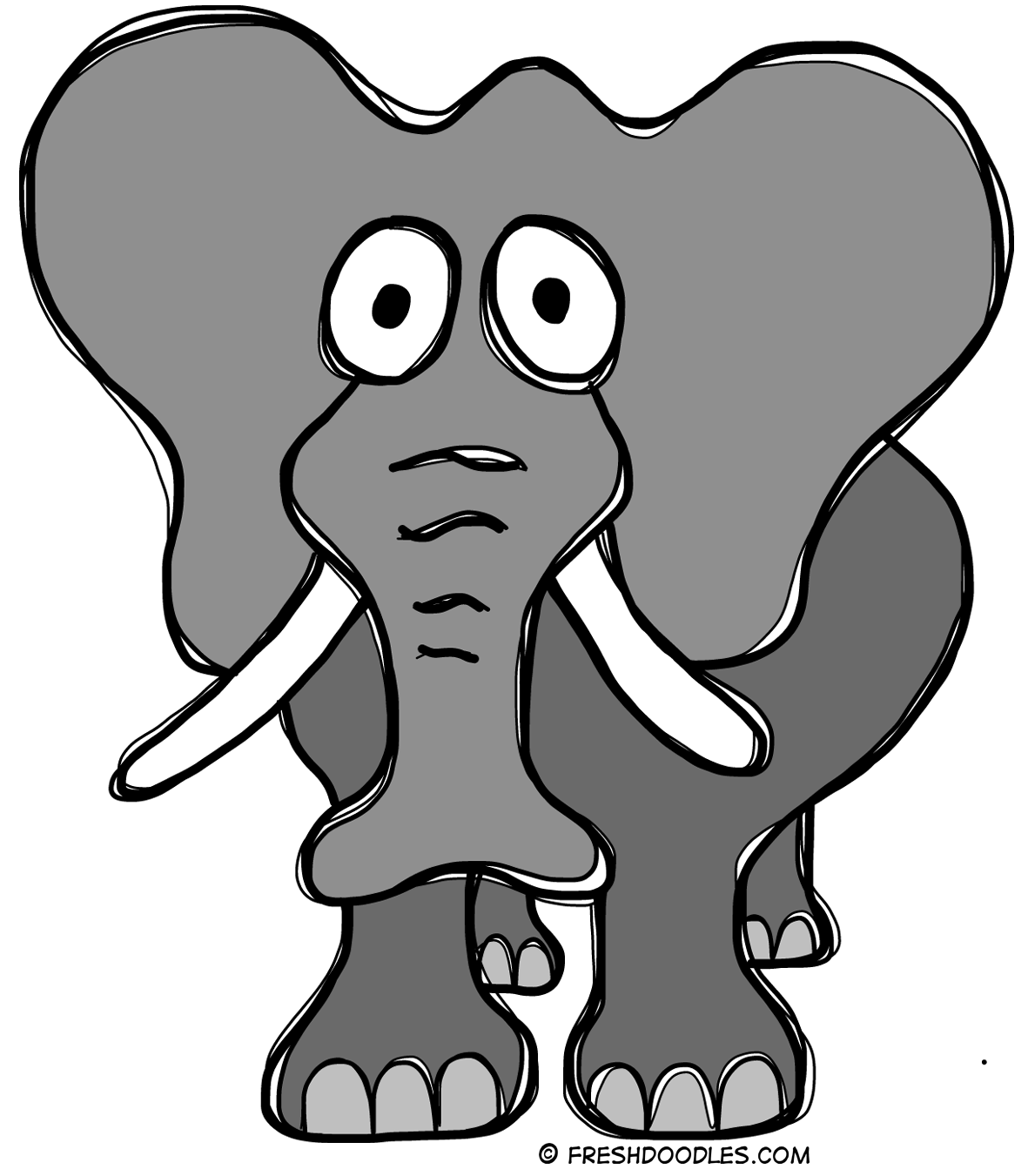 Elephant clip art image 3