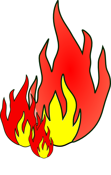 Fire flames clipart free clipart images 3