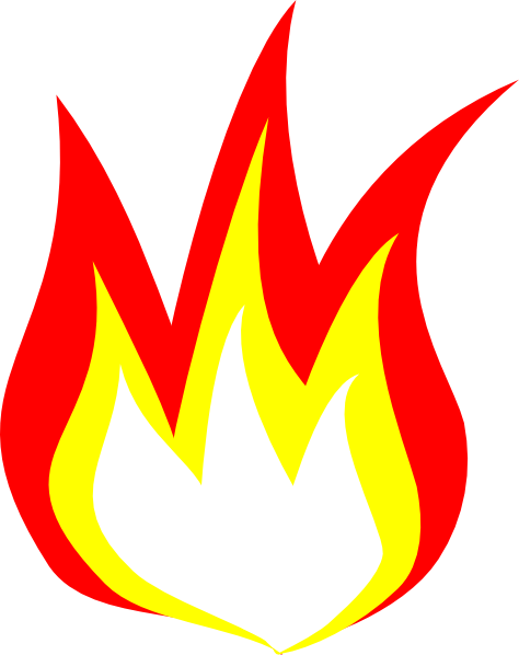 Fire flames clipart free clipart images 4