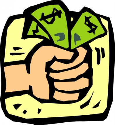 Fist full of money clip art free vector in open office drawing svg