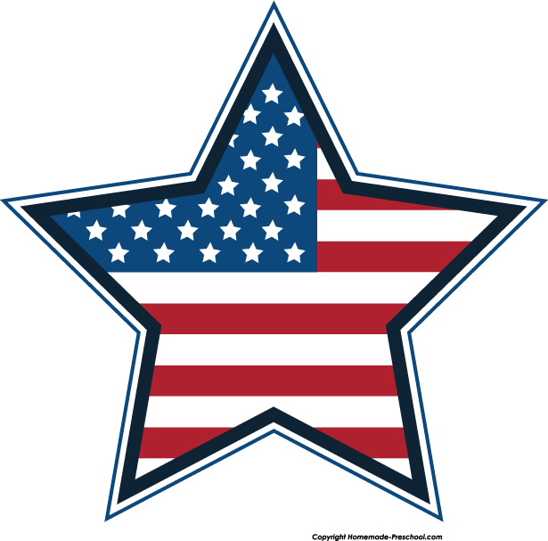 Free american flags clipart 2