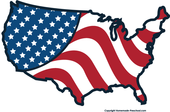 Free american flags clipart 5