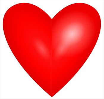 Free bright red heart clipart free clipart graphics images and