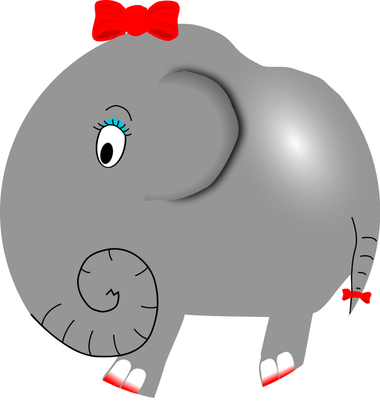 Free elephant clipart and animations