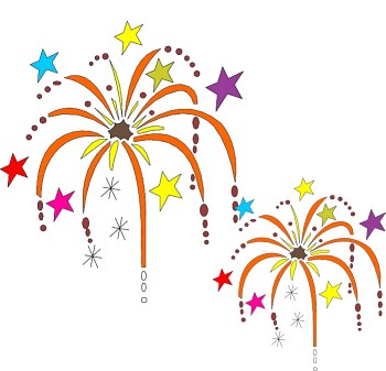 Free fireworks clipart 4 image 1