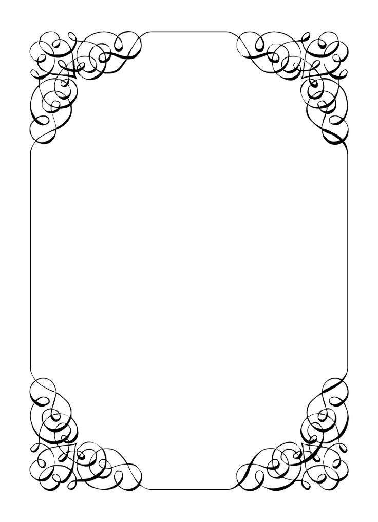 Free vintage clip art images calligraphic frames and borders 2