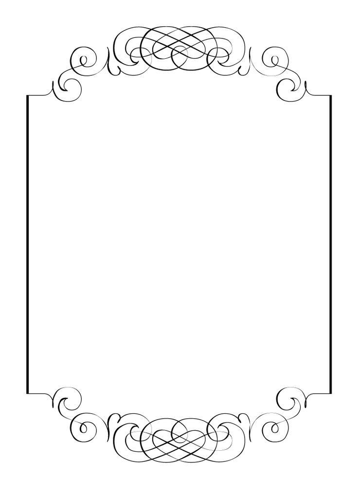 Free vintage clip art images calligraphic frames and borders