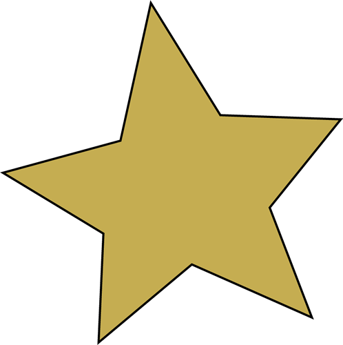 Gold star clipart free clipart images