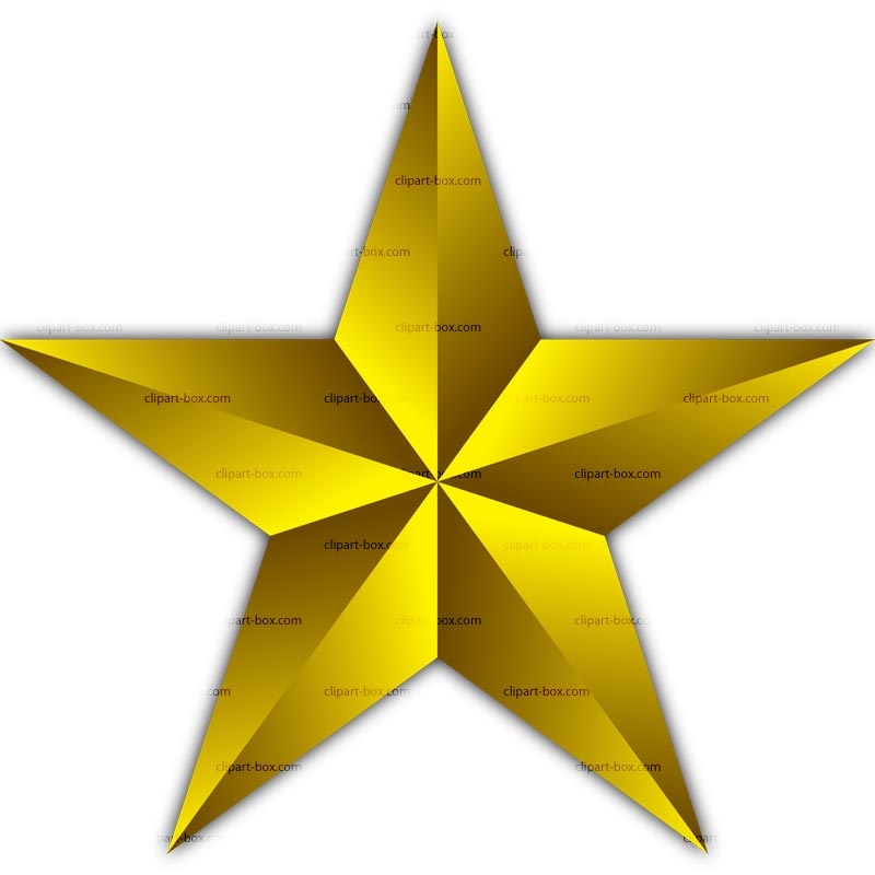 Golden star clipart cliparts for you 2