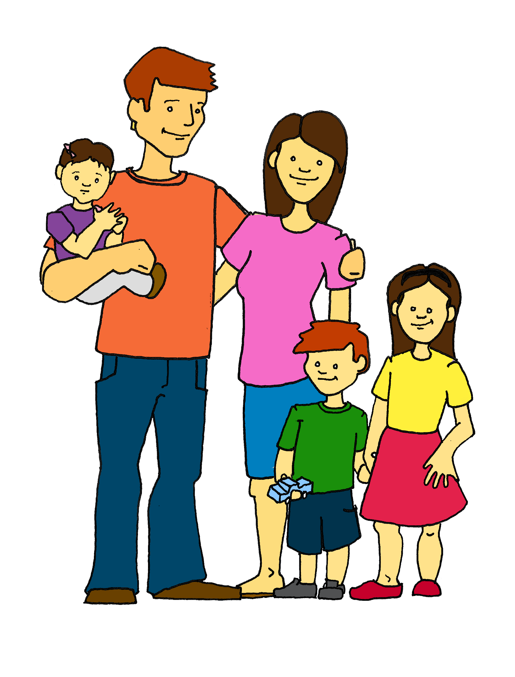 Happy family clip art free clipart images