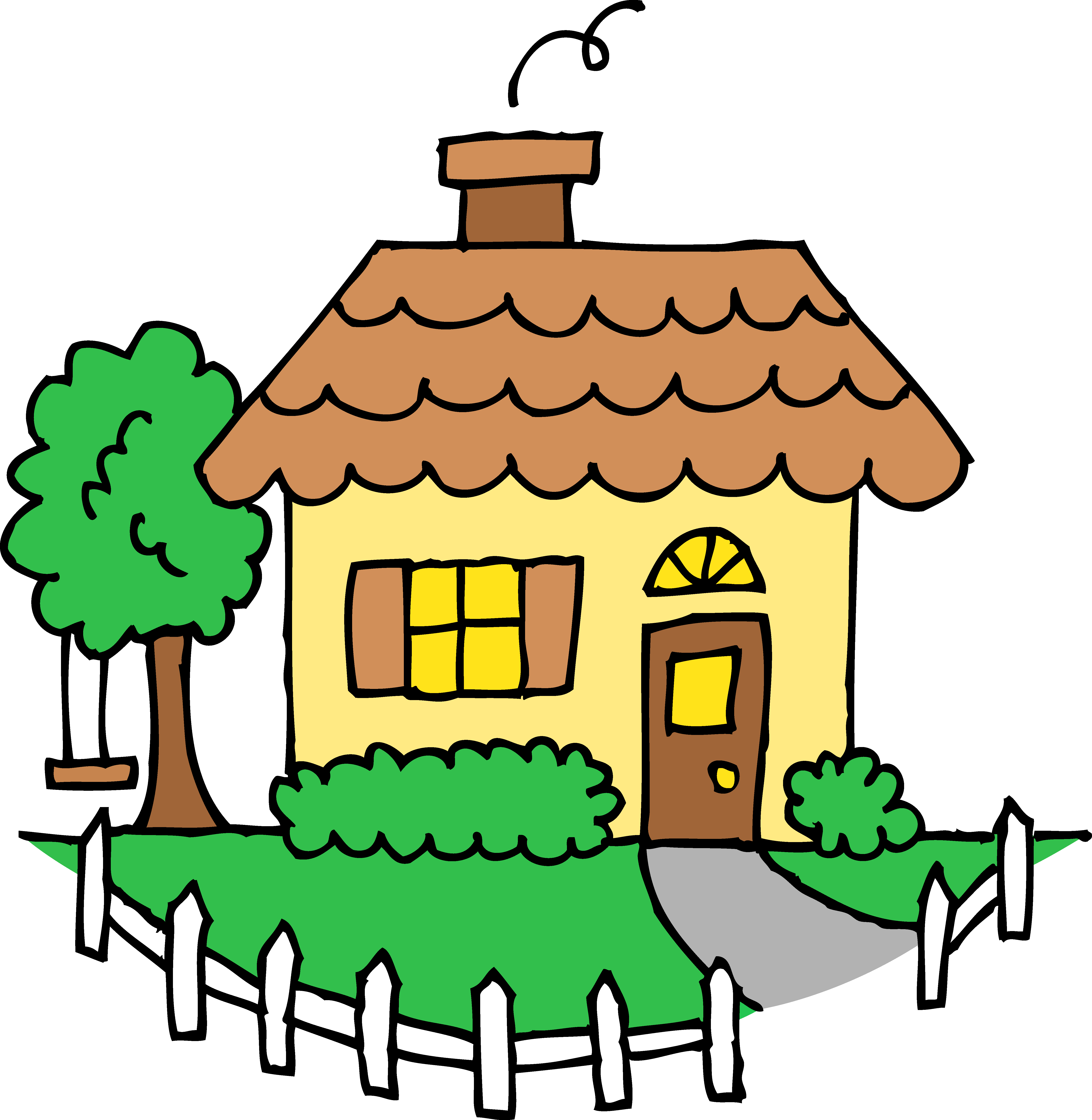 Happy house clipart free clipart images