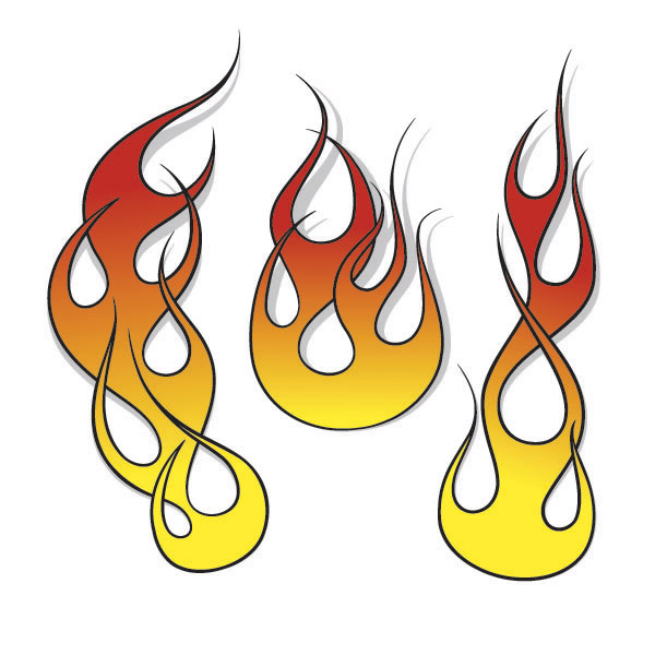 House on fire clipart