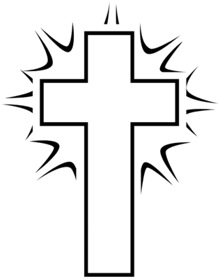 Image black and white shining cross cross image christart clip art