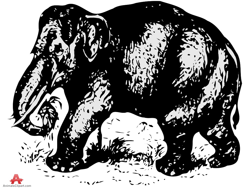 Large elephant clipart drawing free clipart design download