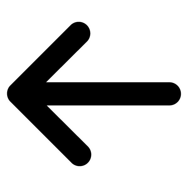 Left arrow clip art enlarged view of the symbol for the arrow