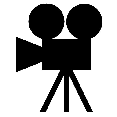 Movie camera clip art