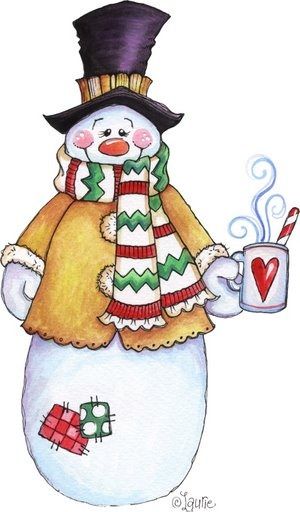 Mr snowman on snowman christmas snowman and frosty clip art