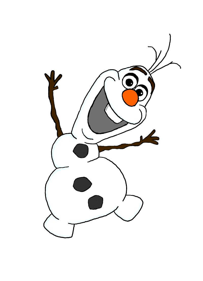 Olaf the snowman clipart