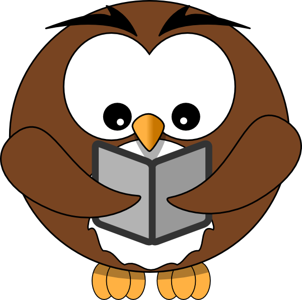 Owl book clipart free clipart images