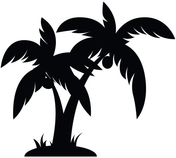 Palm tree art tropical palm trees clip art clip art palm tree 3 4