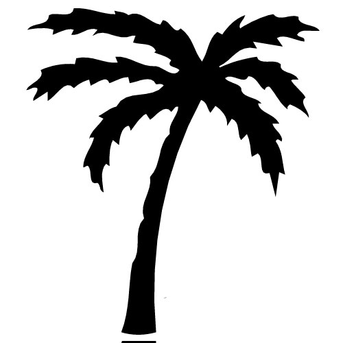 Palm tree art tropical palm trees clip art go back images for 3 5