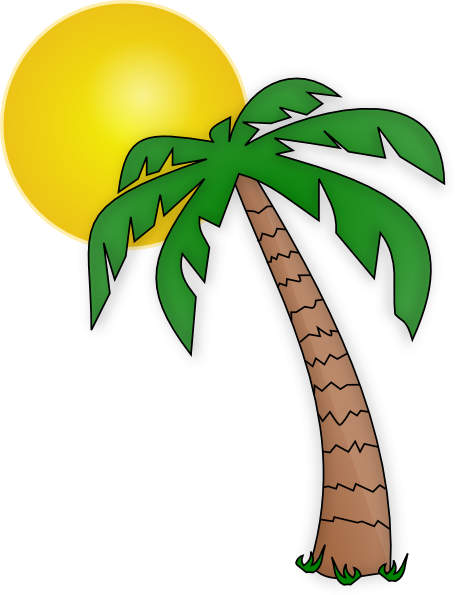 Palm tree art tropical palm trees clip art go back images for 3