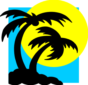 Palm tree art tropical palm trees clip art go back images for 4