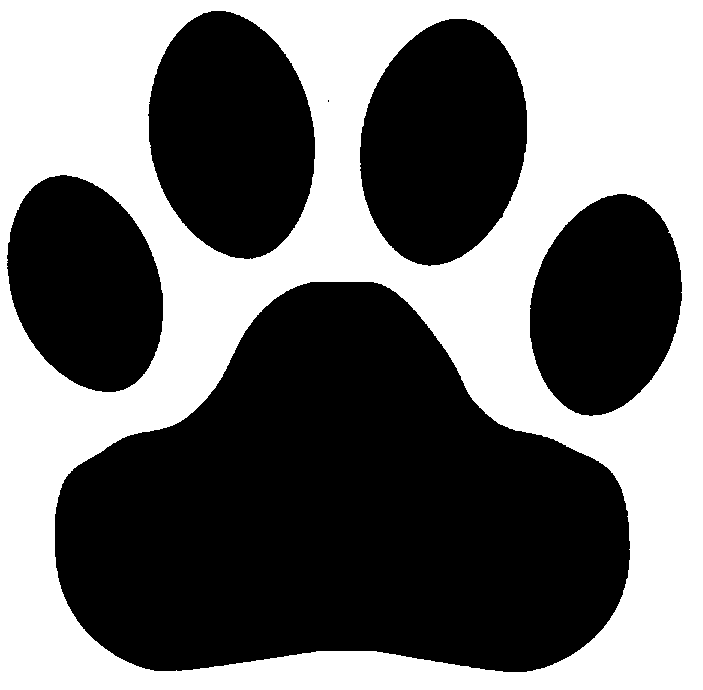 Panther paw print clip art