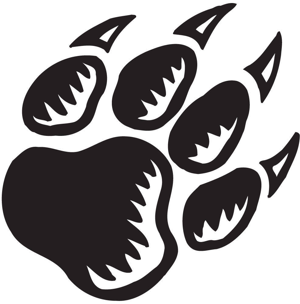 Paw print wildcats on dog paws dog paw tattoos and clip art image 8