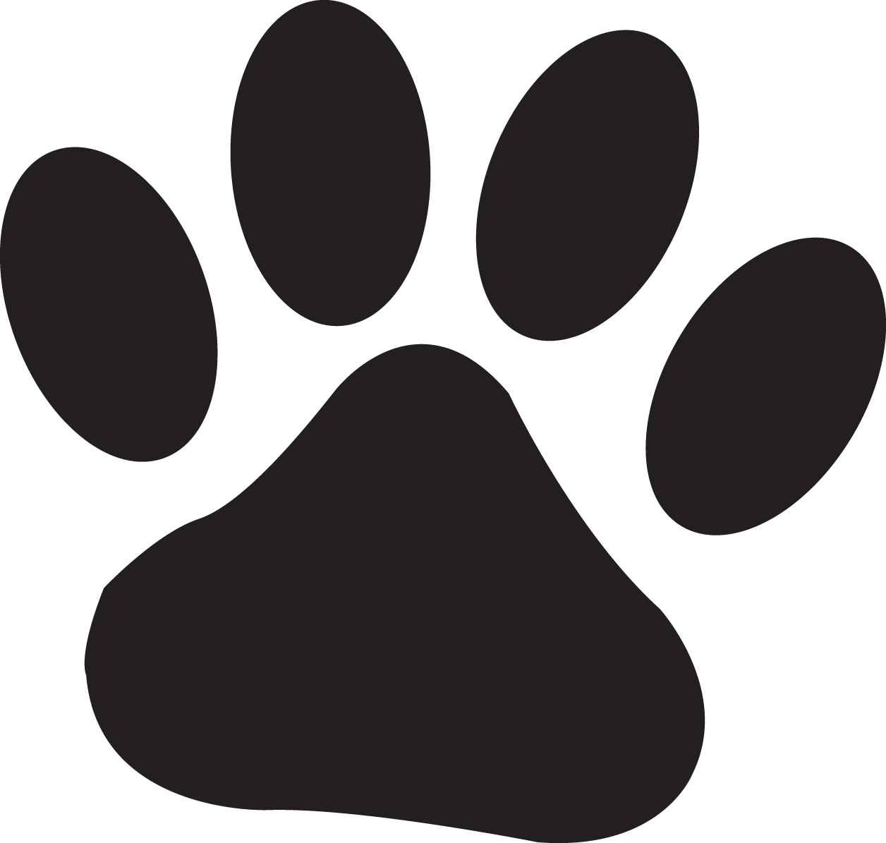 Paw print wildcats on dog paws dog paw tattoos and clip art image