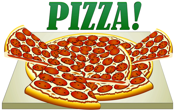 Pizza clipart black and white free clipart images 2