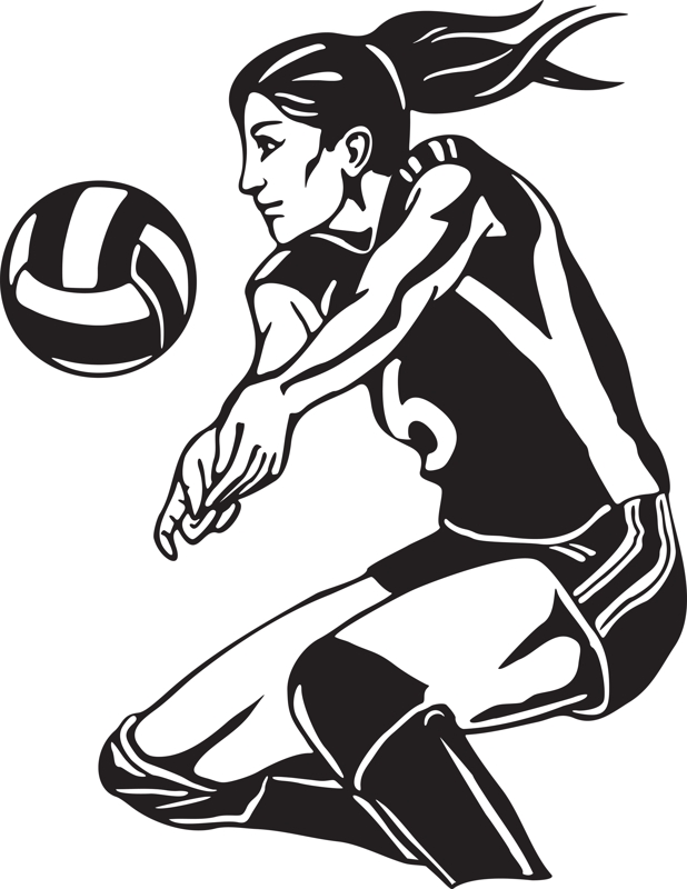 Playing volleyball clipart 6 volleyball clip art images clipartcow