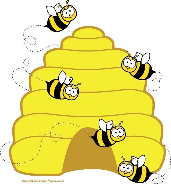 Preschool bee home free clipart bee clipart beehive bee circle
