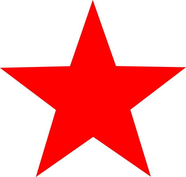 Red star clip art free clipart images