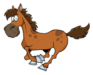 Running horse clipart free clipart images clipartix