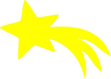 Shooting star clipart 3