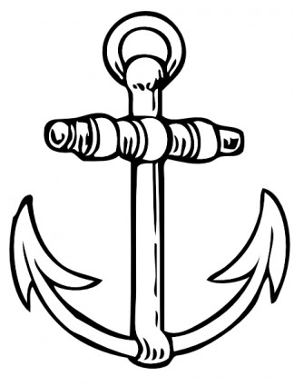 Simple anchor clip art free vector in open office drawing svg 4