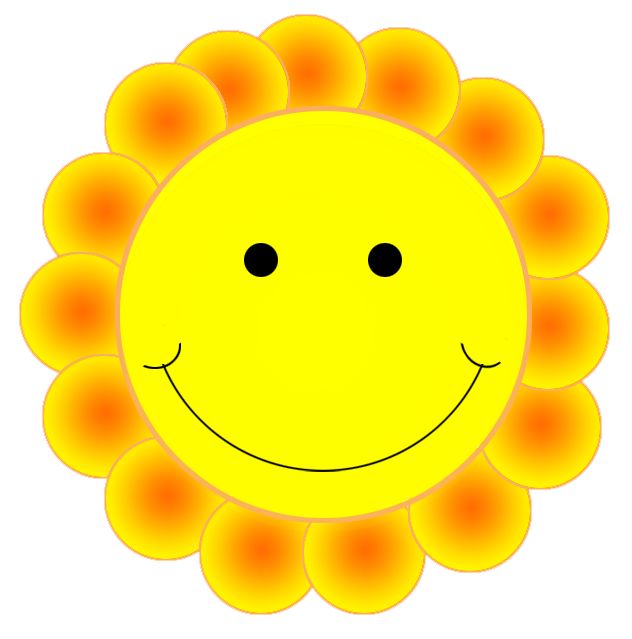 Smiley face emotions clip art cute flower smiley simple