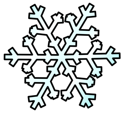 Snowflake clipart black and white free clipart