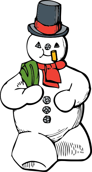 Snowman clip art at clker vector clip art