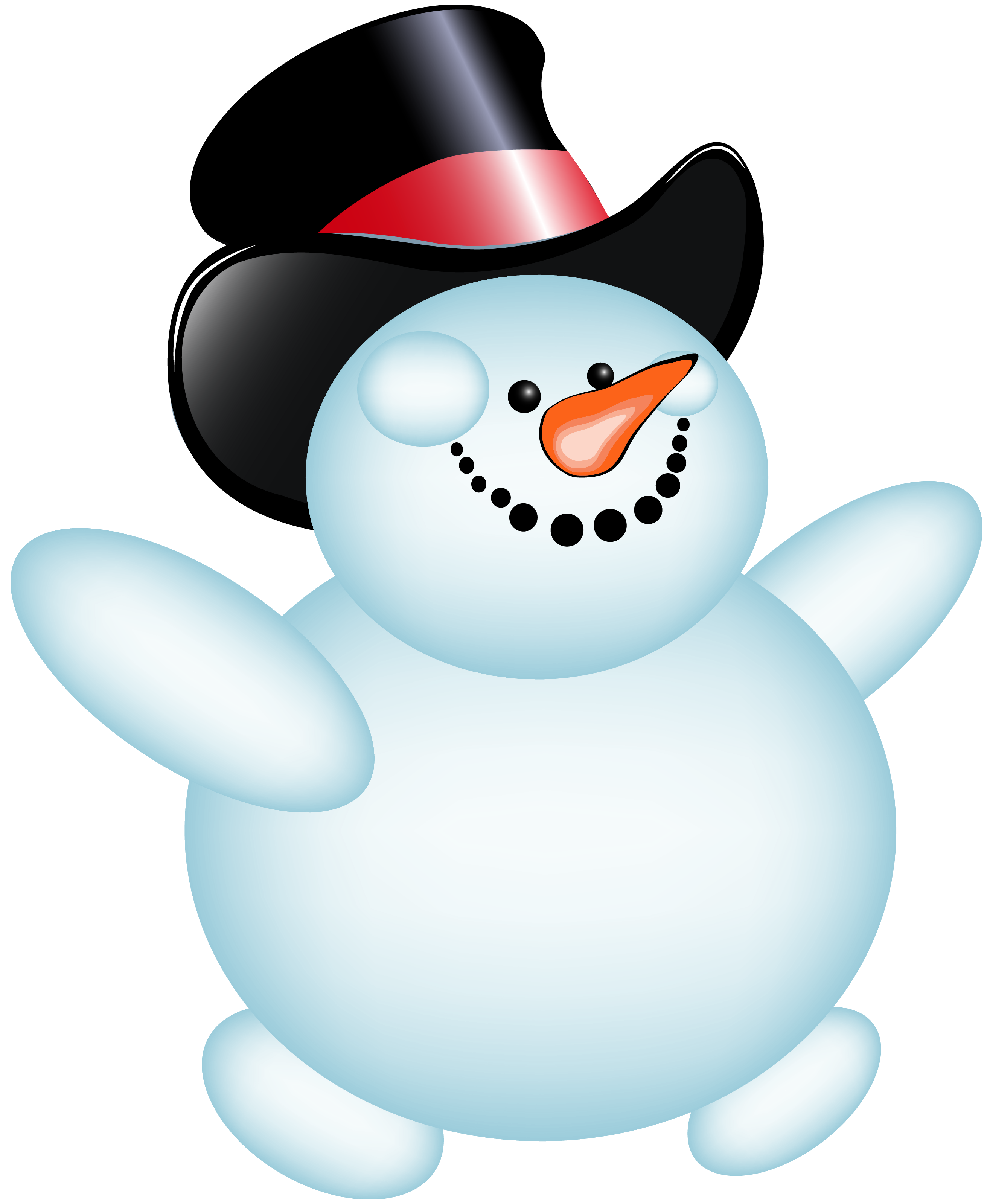 Snowman clip art clipartcow 2