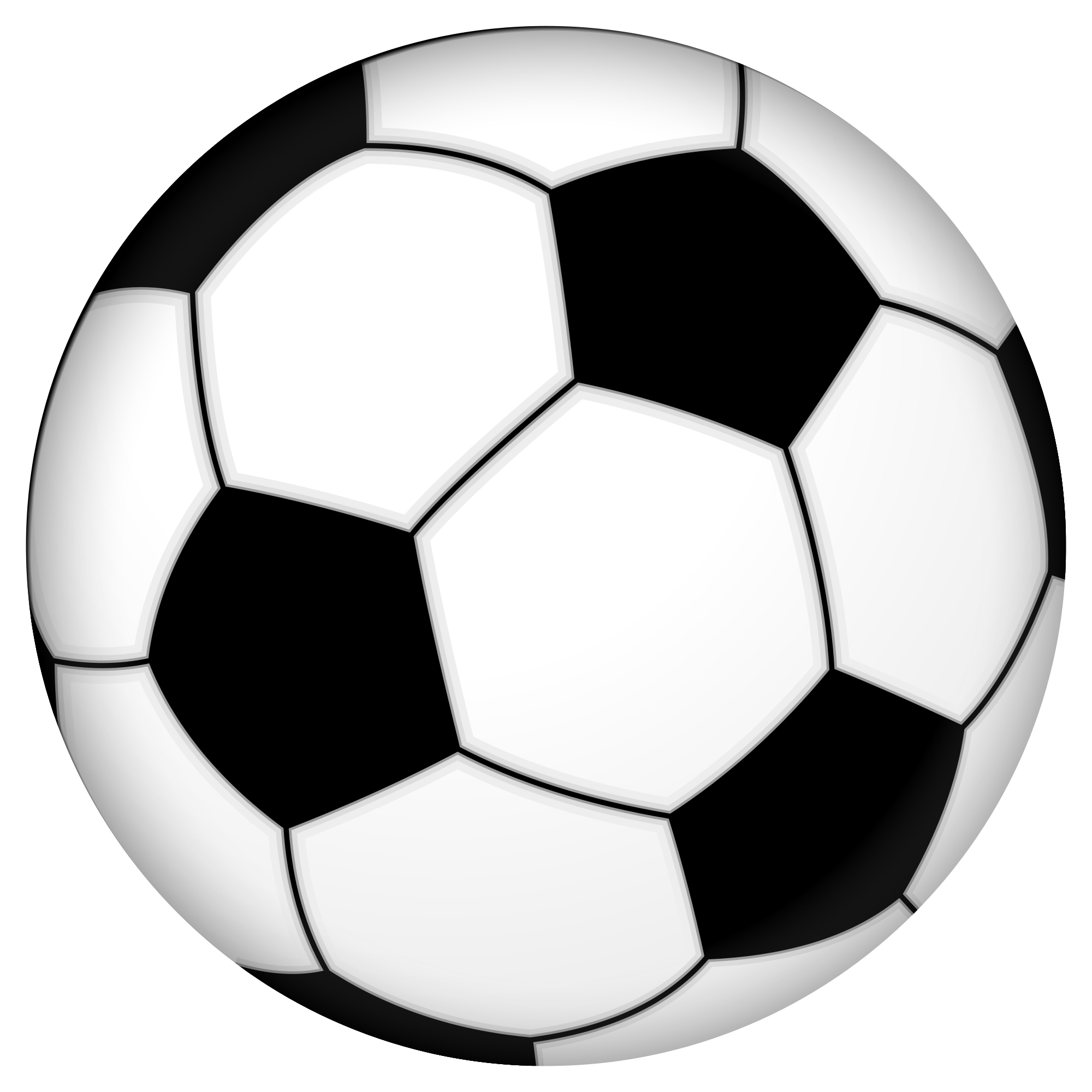 Soccer ball clip art black and white free