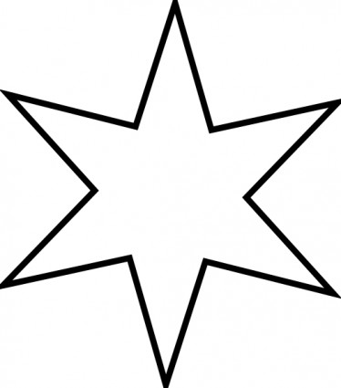 Star clip art outline free clipart images 7