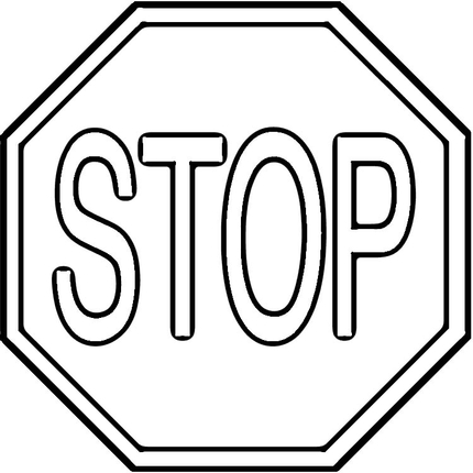 Stop sign 1 vector clip art clipartcow