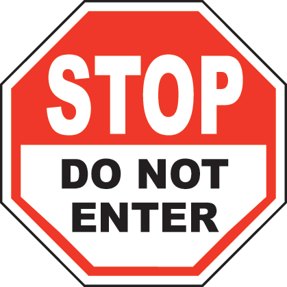 Stop sign clip art 4