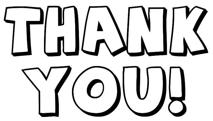 Thank you clip art black and white free clipart 2
